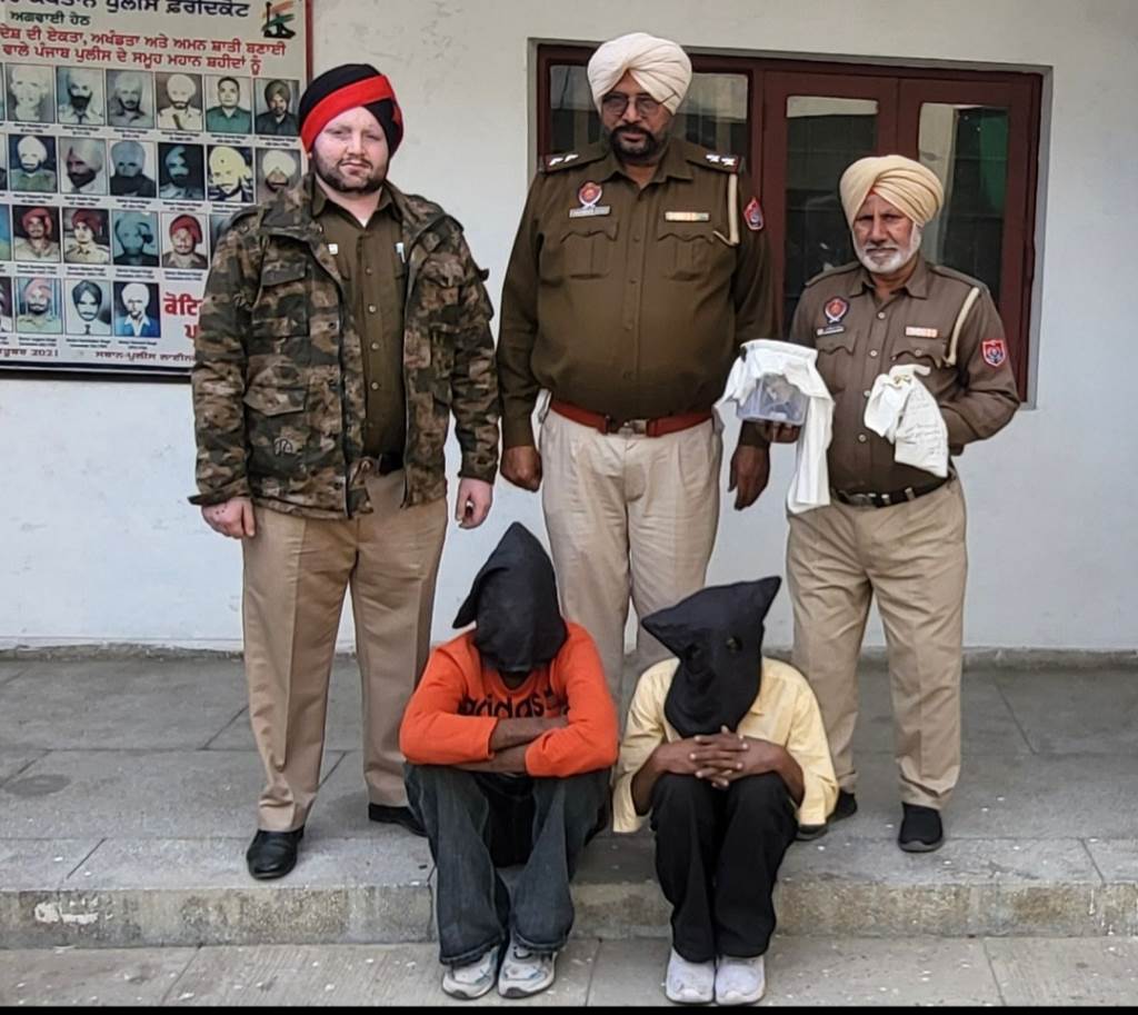 Jaito Police busts drugweapons module arrests 2 accused with illegal weapons and heroin